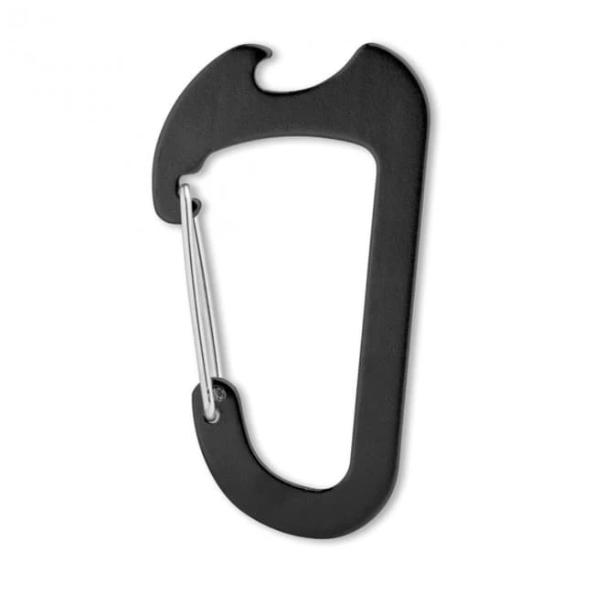 Carabiner with bottle opener
