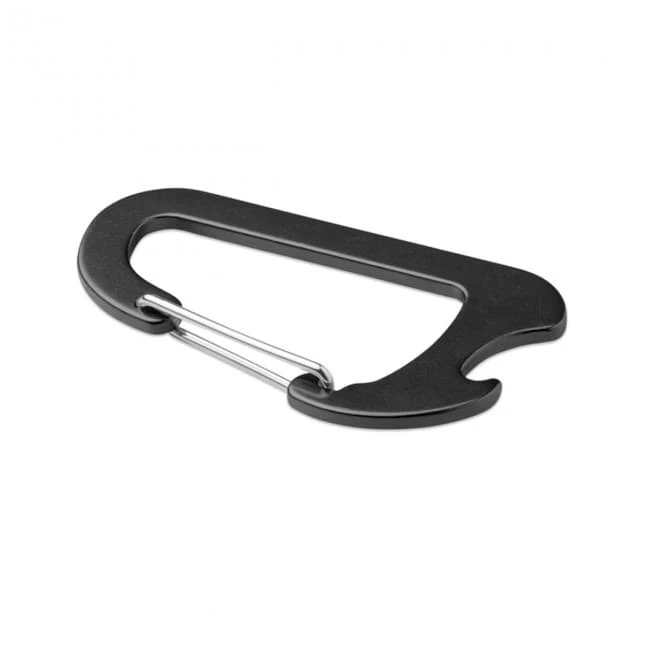 Carabiner with bottle opener