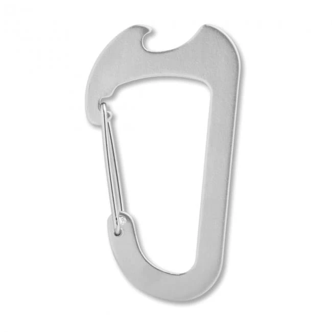 Carabiner with bottle opener