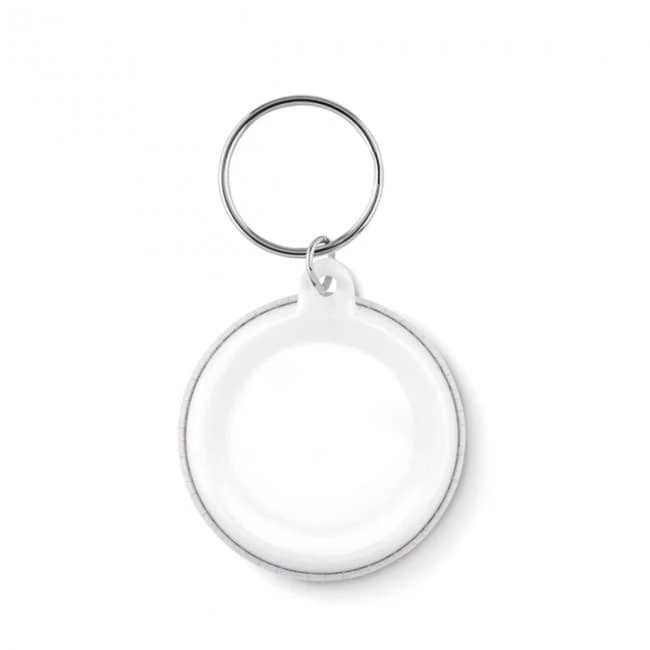 Small pin button key ring