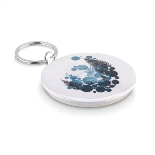 Pin button key ring