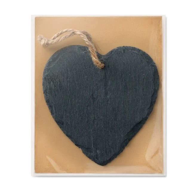 Slate Xmas hanger heart