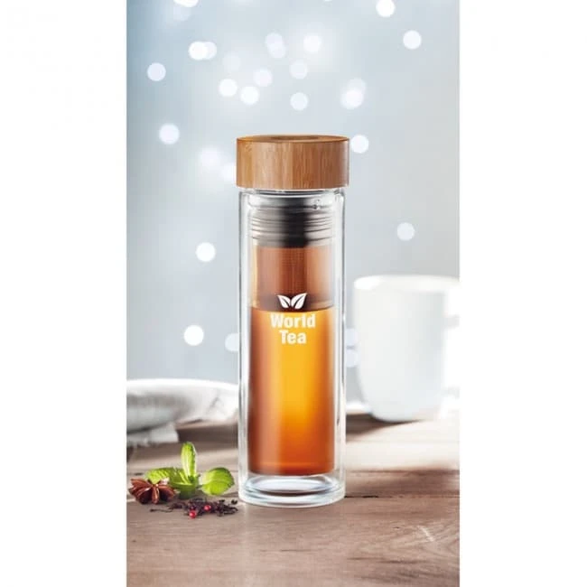 Double Wall Glass Bottle 400ml