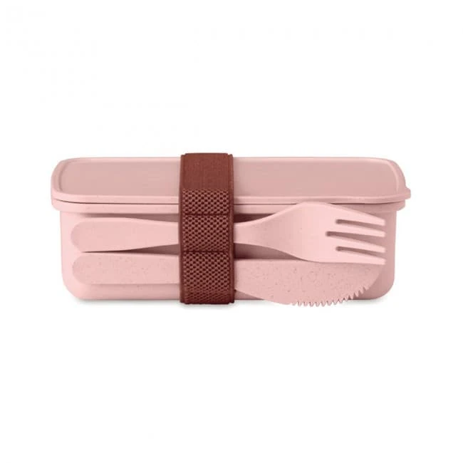 Lunch box in bamboo fibre /PP