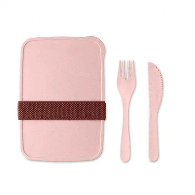 Lunch box in bamboo fibre /PP