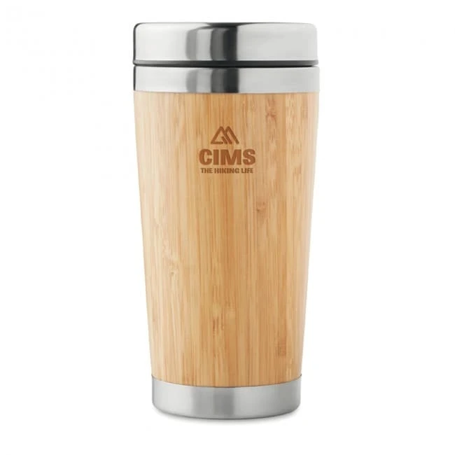 Double Wall bamboo Flask 430ml