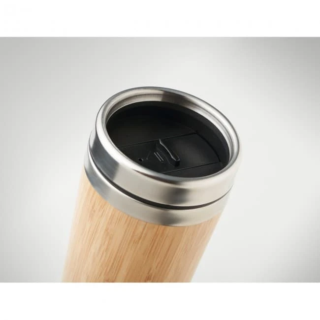 Double Wall bamboo Flask 430ml