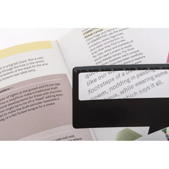 Credit card magnifier