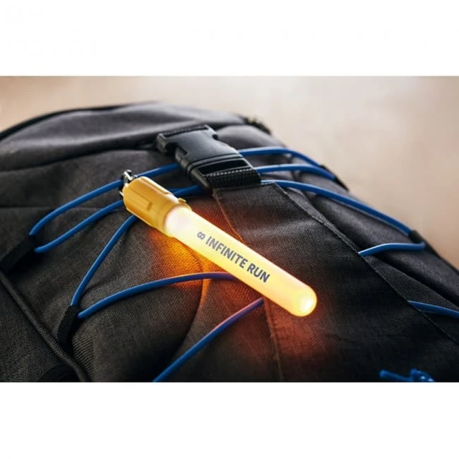 Glow stick with black buckle