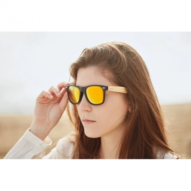 Sunglasses With Bamboo Arms