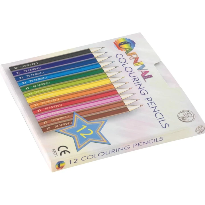 Carnival Colouring Pencils Half Size 12 Pack