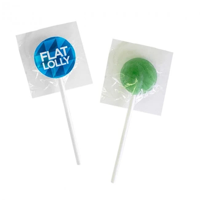Flat Lollipop With Label