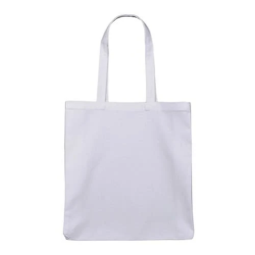 Promotional  Black or White Canvas Shopper with Full Gussett