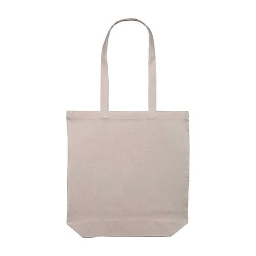 Natural 8oz Long Handled Canvas Shopper (Full Gusset)