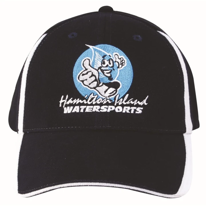 Brushed Heavy Cotton Cap with Inserts on the Peak and Crown