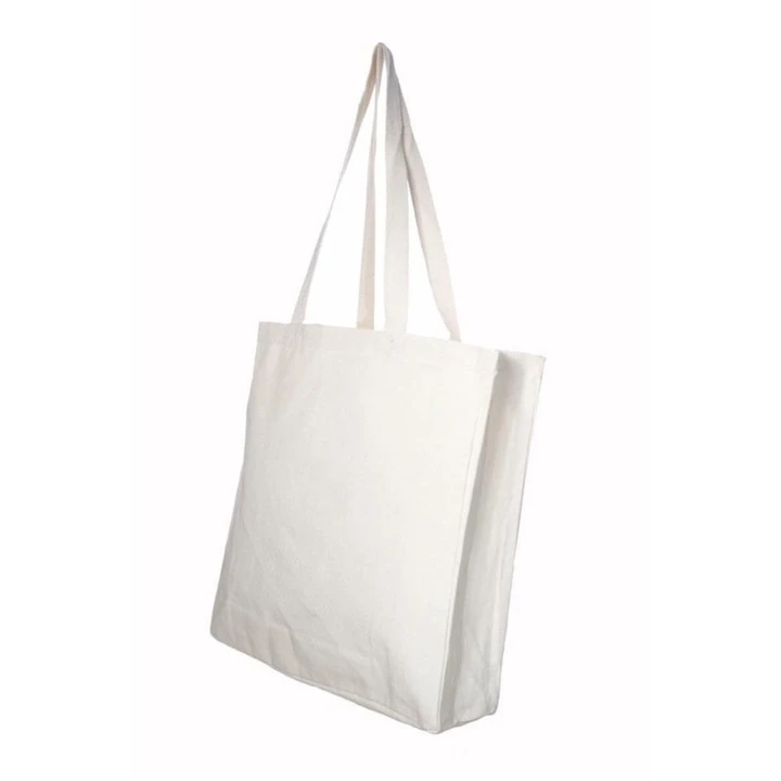 Promotional 8oz  Natural Canvass Shopper with Full Gussett
