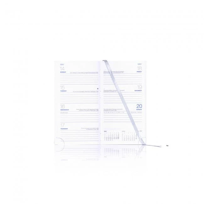 Weekly Portrait White Book Block Only