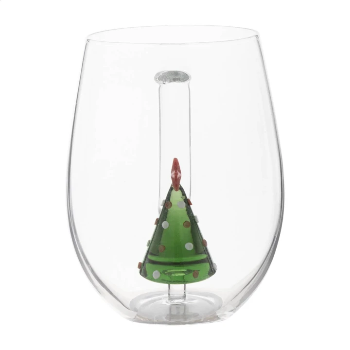 Christmas Tree Glass Mug 550ml