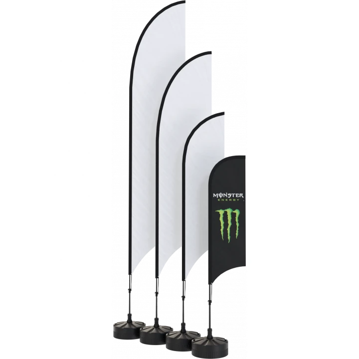 Concave Flag Kit - Medium (3.4m)  - Double Sided