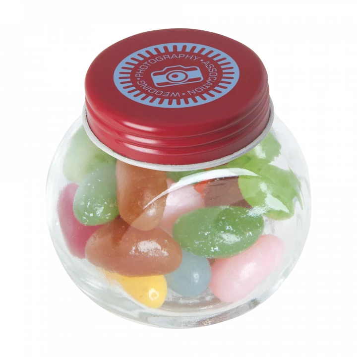 Small Glass Jar With Jelly Beans