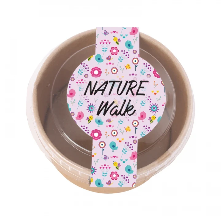 Kraft Cardboard Tub With Fruit Heart Sweets 90ml