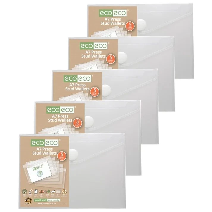 Eco-Eco A7 95% Recycled Press Stud Wallet