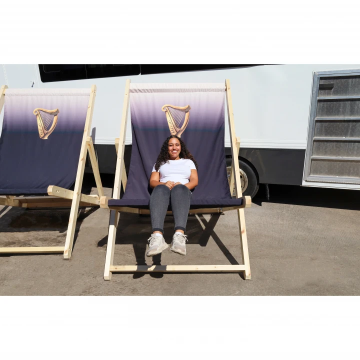 Giant Deckchair 300gsm canvas sling - 2 x Adult