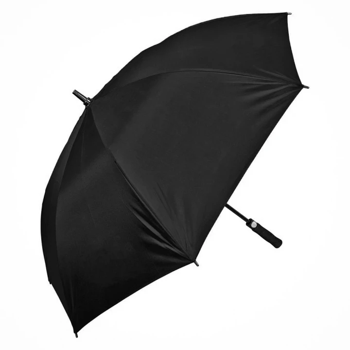27 Inch Automatic Opening Golf Umbrella (UK Stock: All Black)
