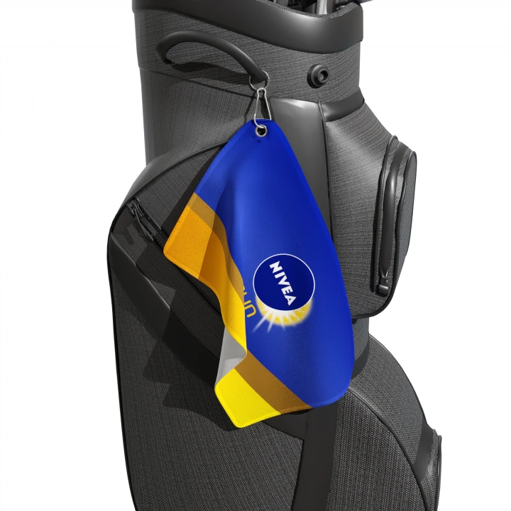 Golf Towel 42x52cm 100% woven microfibre