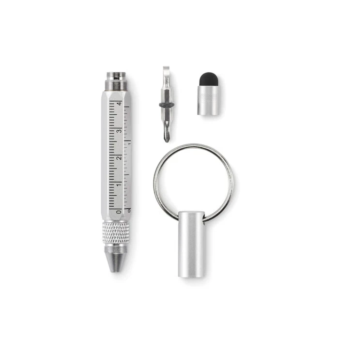 Key Ring With Twist Action Pen 