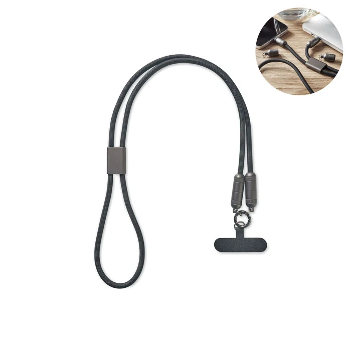 60W Phone Holder Lanyard Cable 
