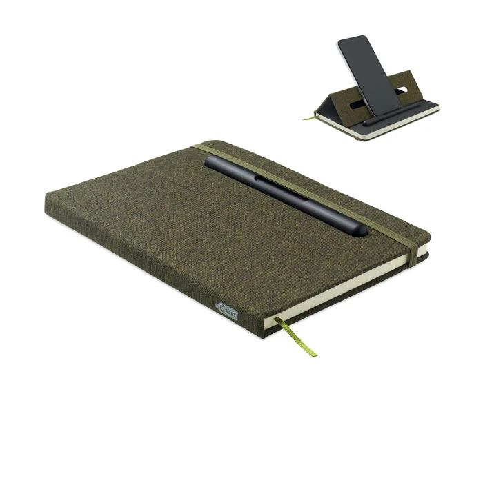 A5 Notebook With Phone Holder