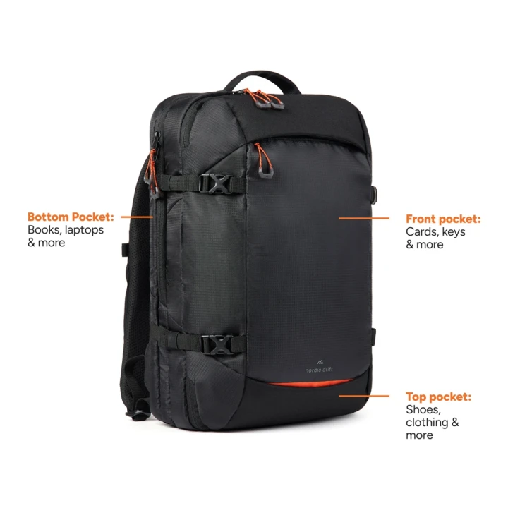 Nordic Drift RCS Travelling backpack 25L