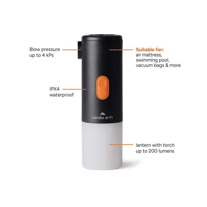 Nordic Drift Titan Portable Air pump camping light