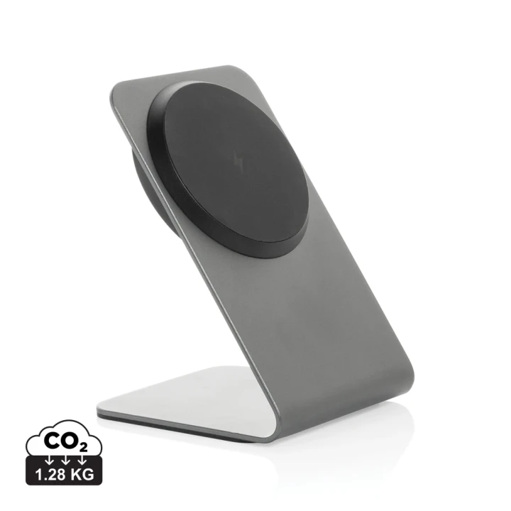 Terra aluminium 15W magnetic wireless charging phone stand