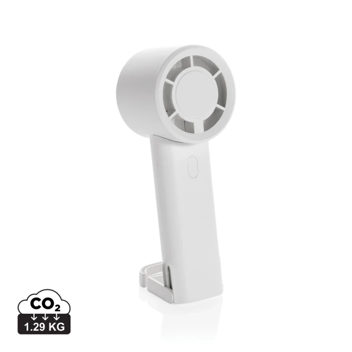 Twist RCS recycled plastic re-chargeable portable fan