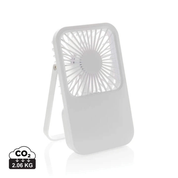 Aervina RCS recycled plastic re-chargeable desk fan