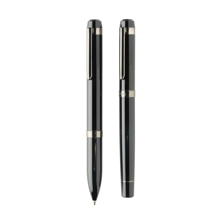 Swiss peak OSLO recycled stainless steel deluxe pen set