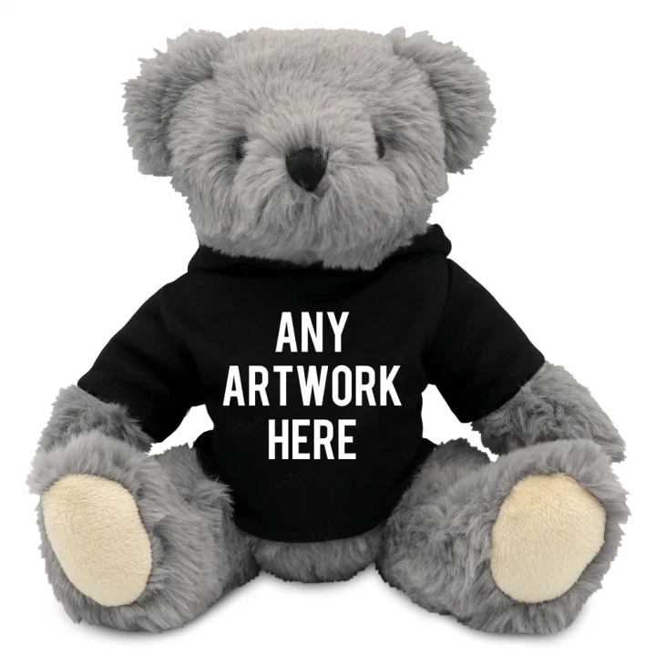 Archie Bear In Black Hoodie 20cm