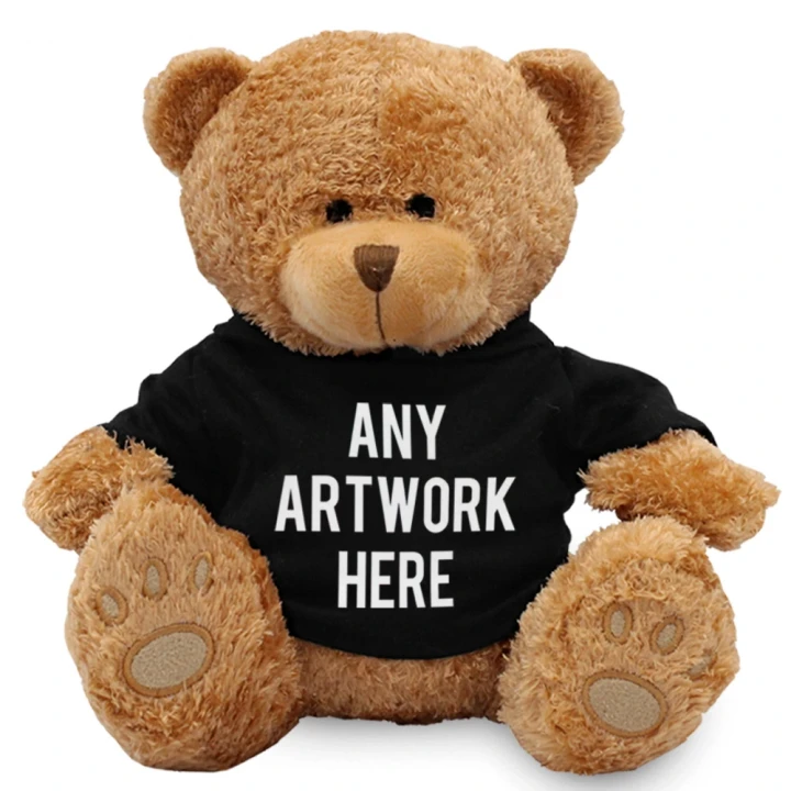 Edward I Bear In Black Hoodie 22cm