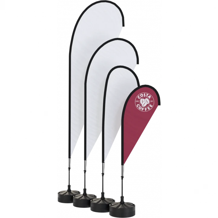 Teardrop Flag Kit - Small (2.8m)  - Single Sided