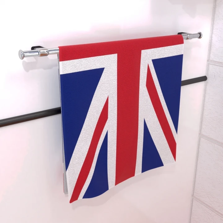 Beach Towel Promotional Double Faced Polyester Top & Cotton Back Single Sided Print 80cm x 160cm
