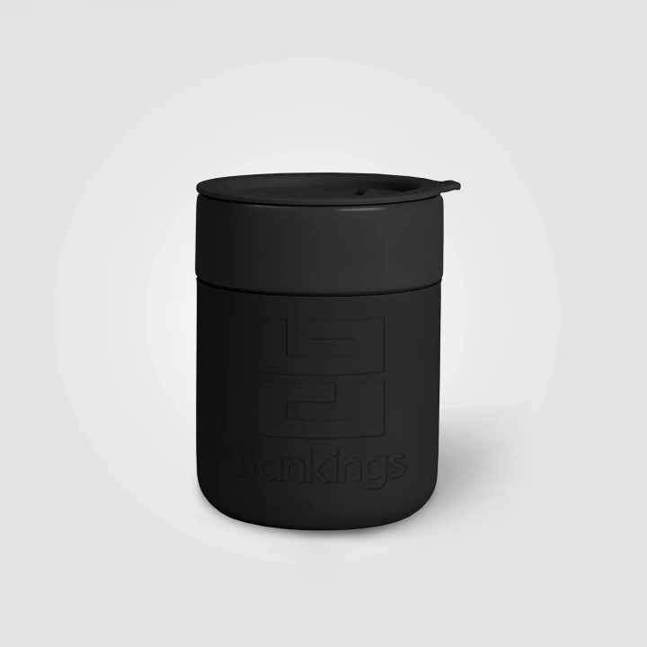 Obsidian Matte Ceramic and Silicone Mug 295ml