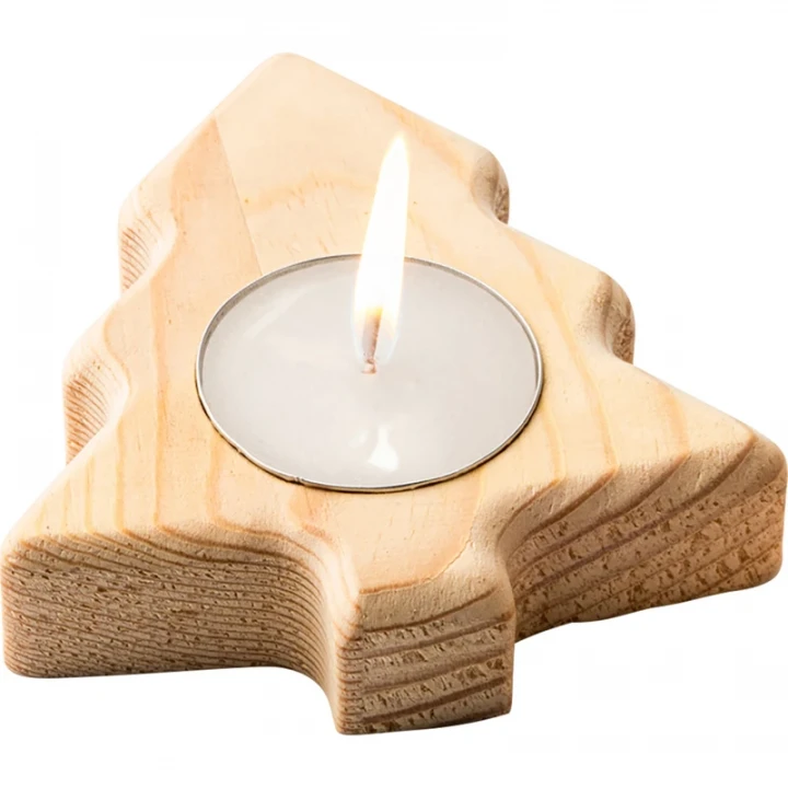 Wooden Tree Candle