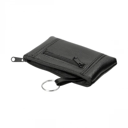 Keyring Zip Purse Black