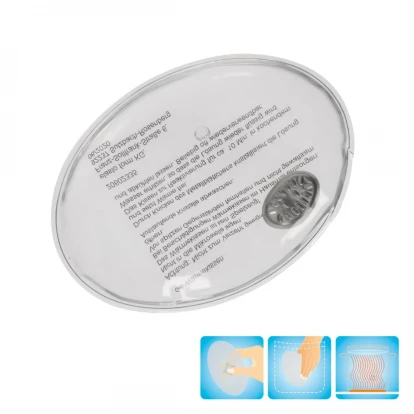 Oval Gel Heating Pad Transparent