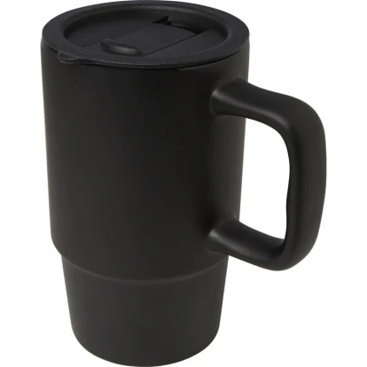 Carter 450ml Ceramic Mug With Plastic Lid