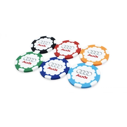 40mm ABS Golf Pokerchip Digital Print To Both Sides