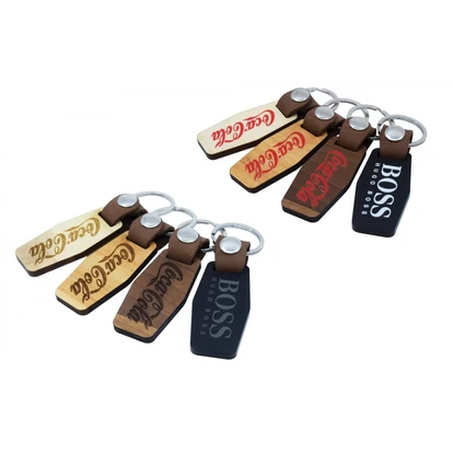 Deluxe Rectangular Shape Printed Keyring