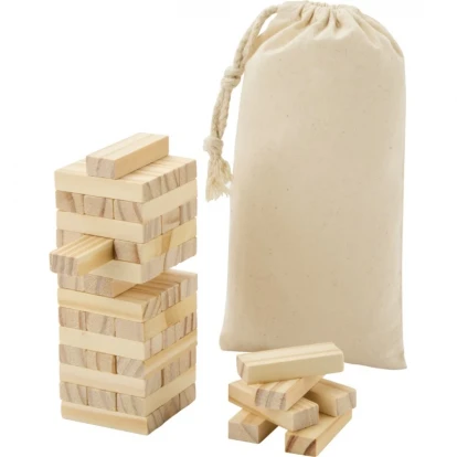 Jumble Wooden Toppling Tower Game